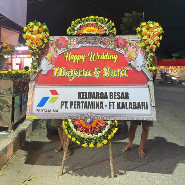 Bunga Papan, Papan Bunga Happy Wedding - Image 2