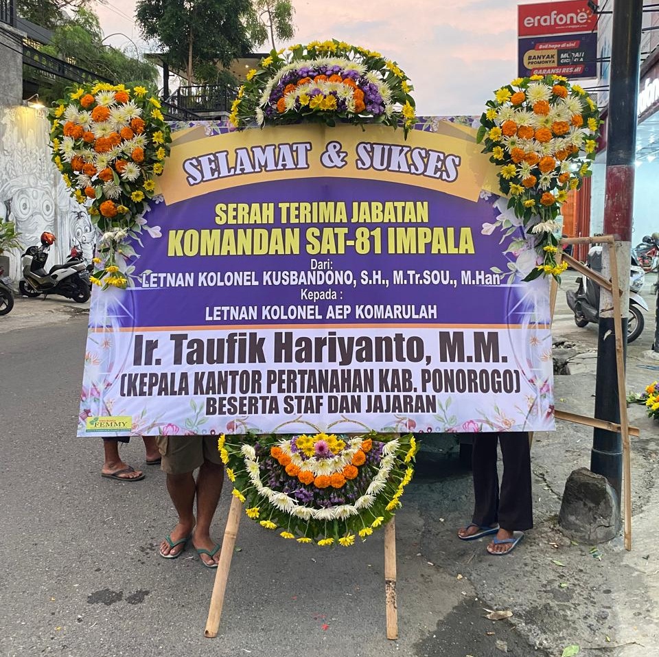 Bunga Papan, Papan Bunga Ucapan Selamat